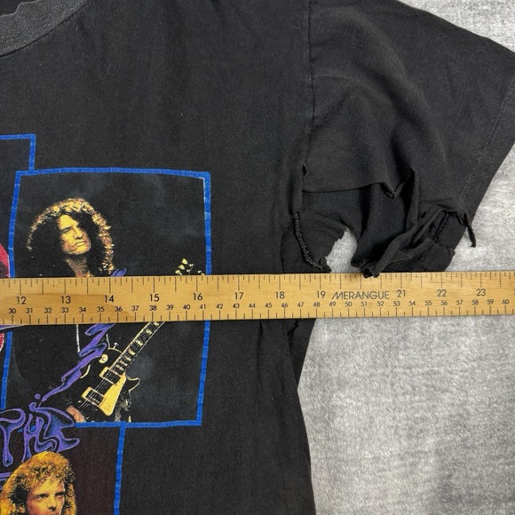 Vtg Aerosmith Shirt Mens Medium Black North America 1990 Pump Tour Single Stitch - Picture 10 of 10